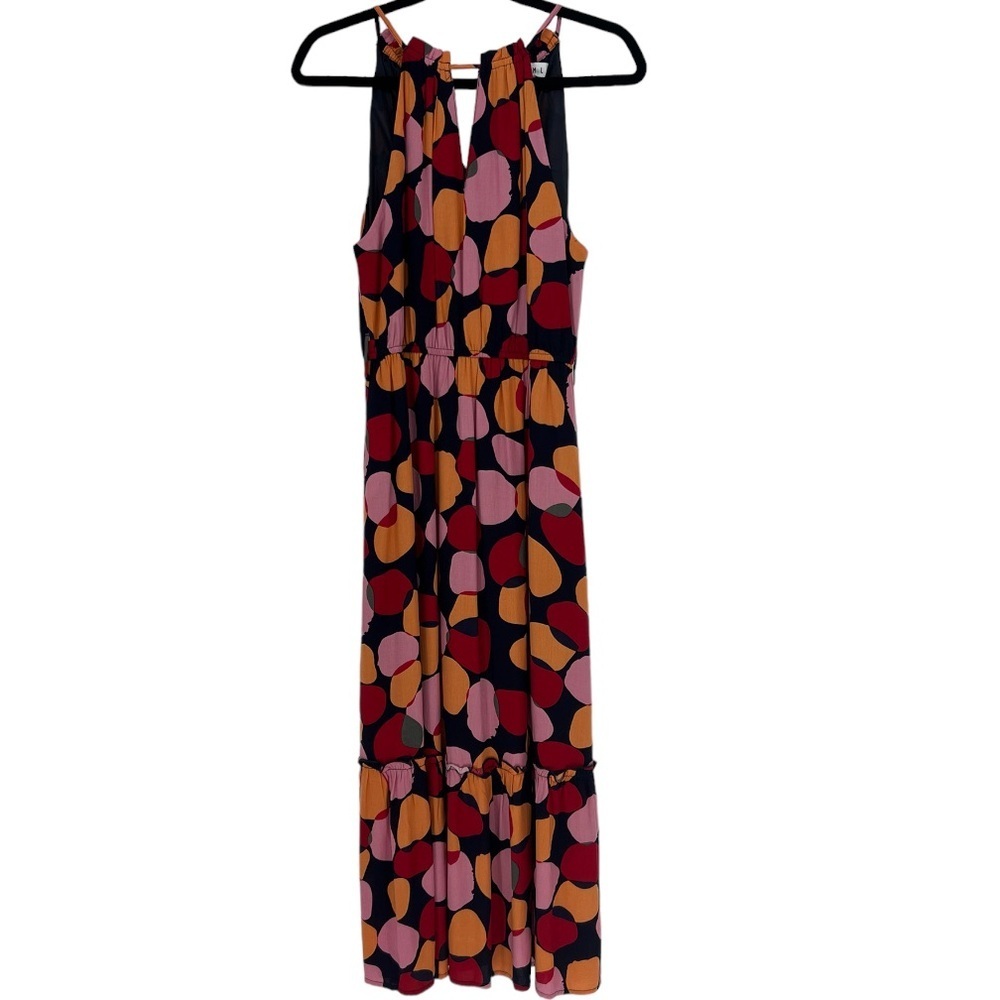 THML‎ Sleeveless Bold Print Halter Sleeveless Maxi Dress Size S